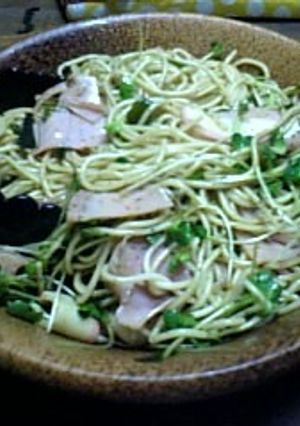 生ハムのバジル風味パスタ-レシピのメイン写真