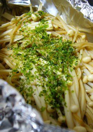 えのきのホイル焼き ～簡単おつまみ～-レシピのメイン写真