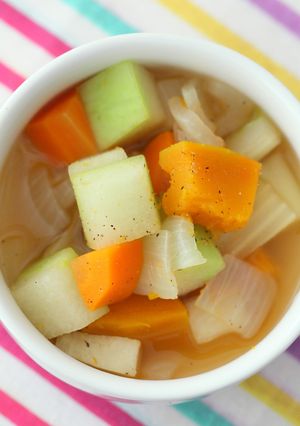 夏野菜たっぷり❢サイコロスープ-レシピのメイン写真