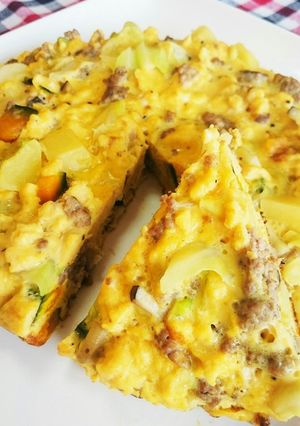 ひっくり返さなくても！スペイン風オムレツ-レシピのメイン写真