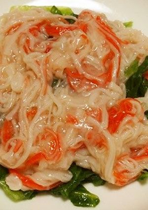 レタスのかにカマあんかけ-レシピのメイン写真