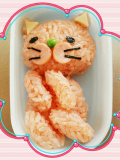 キャラ弁 きよらのCM「ねびぇ編」ねこ♡-レシピのメイン写真