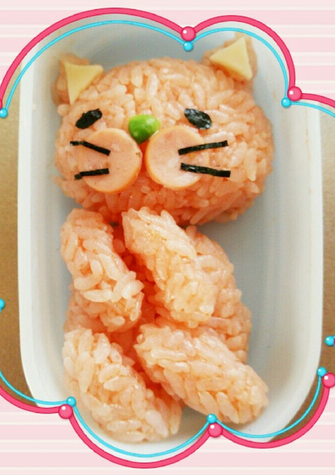 キャラ弁　きよらのCM「ねびぇ編」ねこ♡-レシピのメイン写真