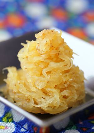 そうめん南瓜のしゃきしゃき食感ごま酢和え-レシピのメイン写真