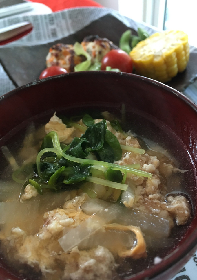 簡単 鰹節香るとり玉スープ-レシピのメイン写真