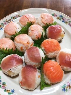 おちょこで簡単手まり寿司☆-レシピのメイン写真