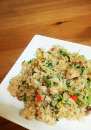 豆苗たっぷり鶏チャーハン☆-レシピのメイン写真