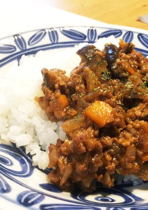 絶品ナスのキーマカレー!!-レシピのメイン写真