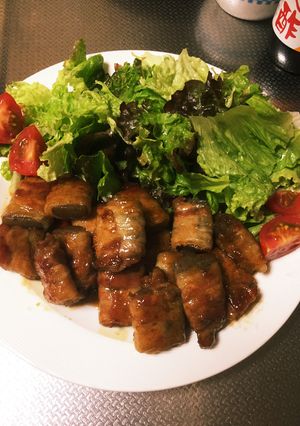 こんにゃくでカサ増し！豚バラ肉の甘辛焼き-レシピのメイン写真