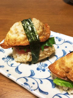 餃子の王将『生餃子』で『餃子握り』-レシピのメイン写真