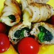 ほうれん草とチーズの豚バラロール☆