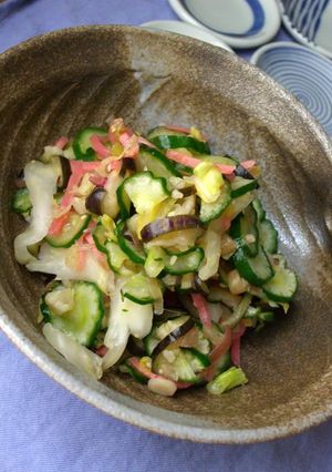 紅しょうがでサッパリ♪野菜の簡単浅漬け-レシピのメイン写真