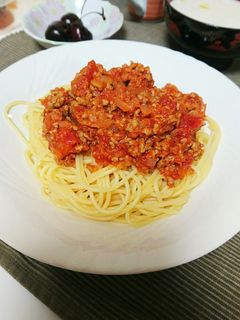 ミートソーススパゲッティ-レシピのメイン写真