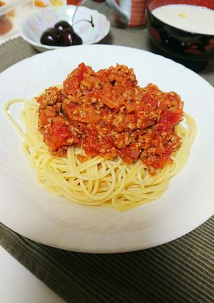 ミートソーススパゲッティ-レシピのメイン写真