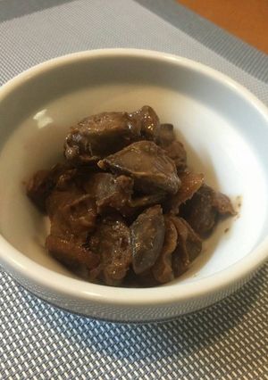 簡単☆おいしい！鶏レバーと砂肝の甘辛煮♪-レシピのメイン写真