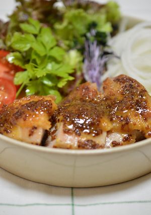 ハニーマスタードチキン-レシピのメイン写真