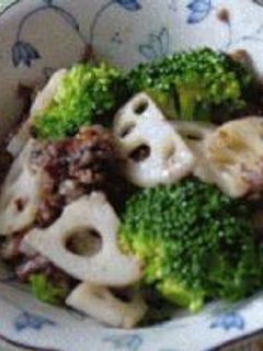 牛肉とれんこん、ブロッコリーの中華炒め-レシピのメイン写真