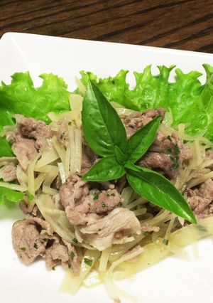 ジャガイモと豚肉のバジル風味-レシピのメイン写真