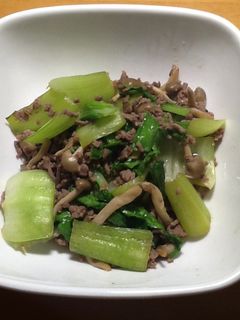 青梗菜炒め-レシピのメイン写真