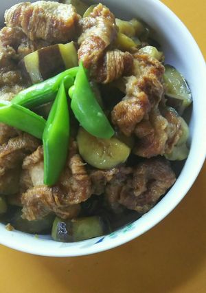 ん～旨し♪地元産です！油麩とナスの炒め煮-レシピのメイン写真