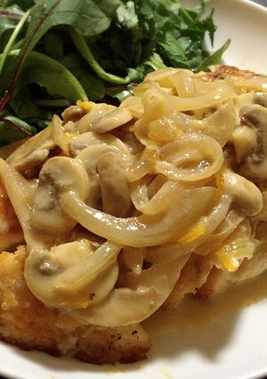 鶏肉のムニエル♡オレンジクリームソース-レシピのメイン写真