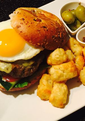 照り焼きビーフチーズバーガー-レシピのメイン写真