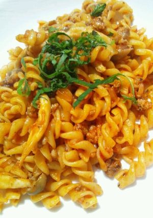 簡単ミートソースパスタ♪-レシピのメイン写真