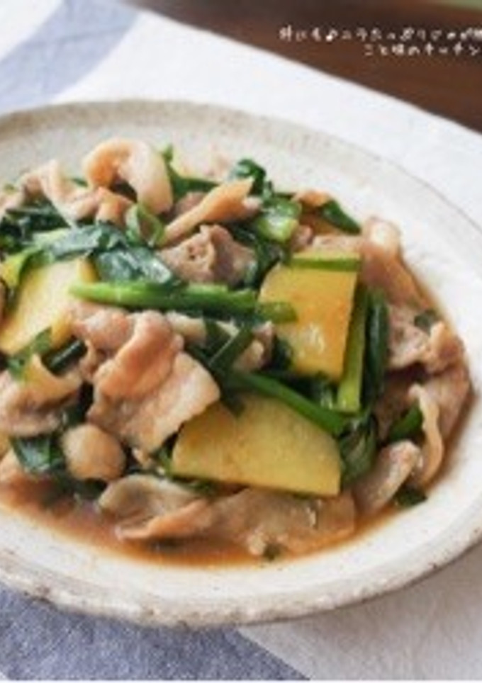 丼にも♪ニラたっぷりじゃが豚炒め☆-レシピのメイン写真