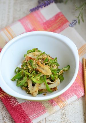 ピーマンと竹輪の味噌炒め【作りおき】-レシピのメイン写真