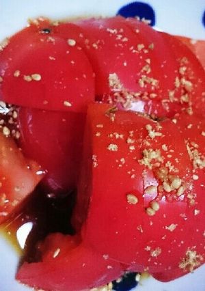 酢醤油冷やしトマト-レシピのメイン写真