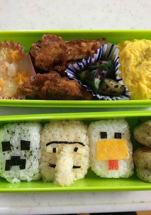 キャラ弁★マインクラフト➀-レシピのメイン写真