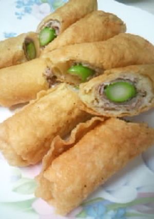 肉巻きアスパラの米粉春巻き-レシピのメイン写真