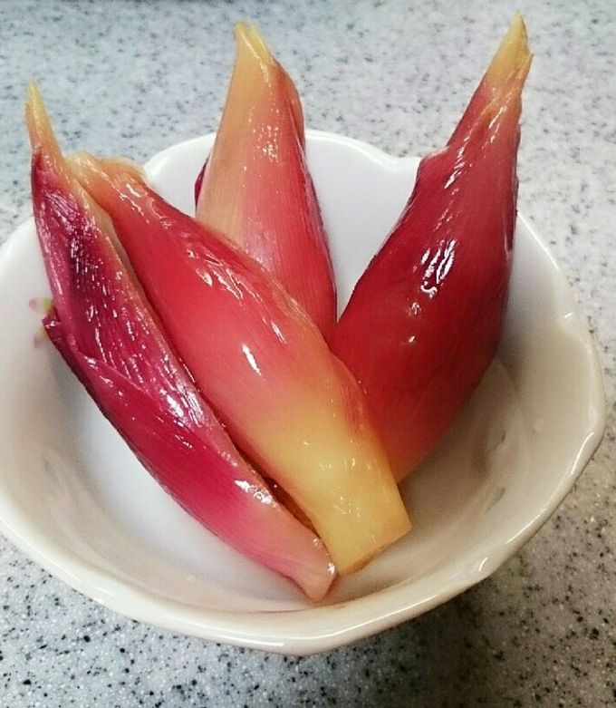 華やかなピンクにビックリ!茗荷の甘酢漬け-レシピのメイン写真