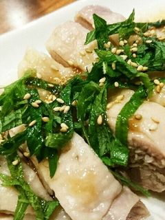 夏はサッパリ茹で鶏で!~梅しそポン酢~-レシピのメイン写真