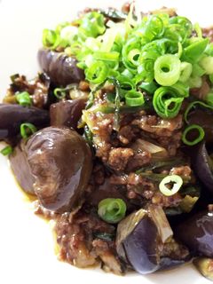 簡単!お弁当に☆ネギニラ入り麻婆茄子-レシピのメイン写真