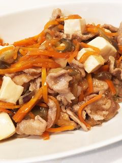 豆腐と豚肉のすっぱ煮-レシピのメイン写真