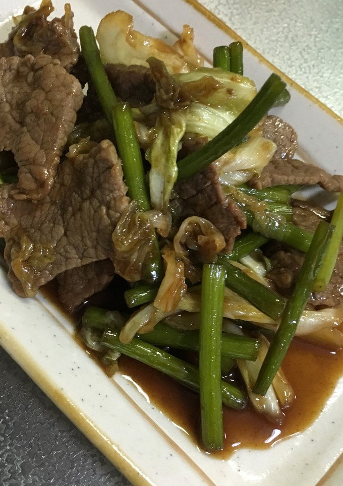 牛肉とニンニクの芽の焼肉炒め-レシピのメイン写真