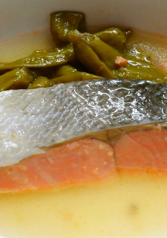 鮭とししとうの白だし煮-レシピのメイン写真