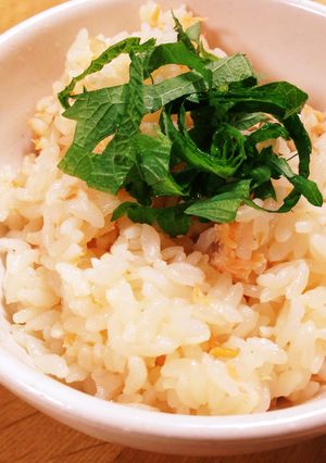 鮭ごはん＊大葉のせ-レシピのメイン写真