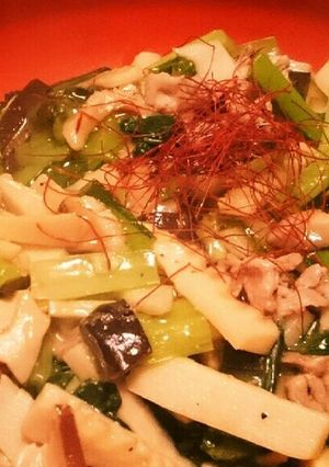 小松菜のあんかけカリカリ焼きそば-レシピのメイン写真