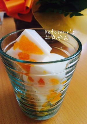 レンジで簡単！５分で牛乳寒天♡妊婦さんも-レシピのメイン写真