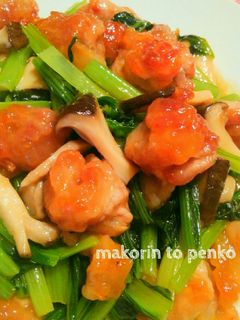 簡単*豚こま肉団子と小松菜の中華煮-レシピのメイン写真