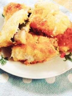 ボリューム満点☆鳥ささみの梅しそ揚げ焼き-レシピのメイン写真