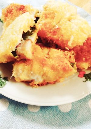 ボリューム満点☆鳥ささみの梅しそ揚げ焼き-レシピのメイン写真