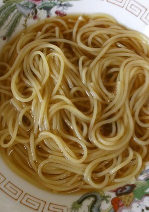 スパゲティをラーメンの麺にする新たな方法-レシピのメイン写真