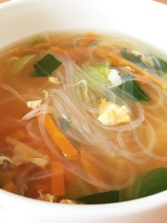 野菜も沢山♡春雨スープ-レシピのメイン写真
