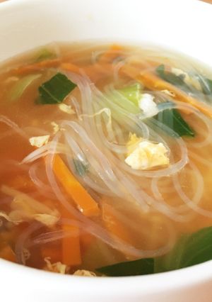 野菜も沢山♡春雨スープ-レシピのメイン写真