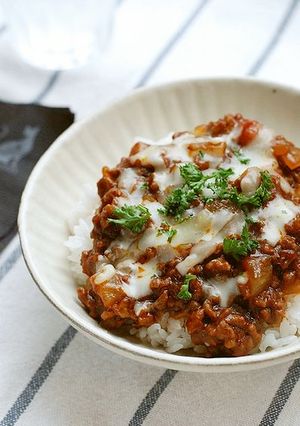 まるめない♬簡単デミハンバーグ丼-レシピのメイン写真