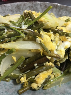 山菜食べよう!『ワラビたまご』-レシピのメイン写真