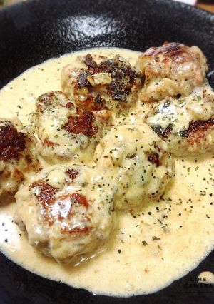 つくねのクリームチーズソース-レシピのメイン写真